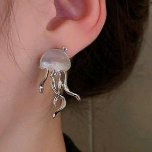 Frosty Jelly Fish Earrings